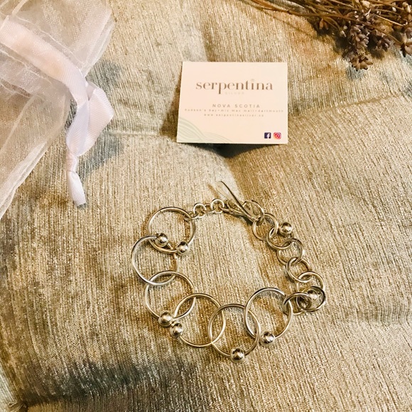 NWOT HANDCRAFTED SILVER BRACELET - Picture 4 of 7